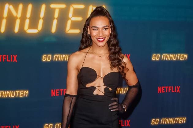 NETFLIX Premiere - 60 Minuten Marie Maroun (Marie Mouroum) bei der NETFLIX Premiere 60 Minuten im Kino in der Kulturbrauerei am 17.01.2024 in Berlin. *** NETFLIX Premiere 60 Minutes Marie Maroun Marie Mouroum at the NETFLIX Premiere 60 Minutes at Kino in der Kulturbrauerei on 17 01 2024 in Berlin Copyright: xEventpressxKochanx