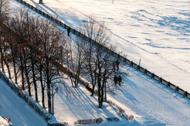Embankment of the city of Samara The snow-covered embankment of the city of Samara after a snowfall Samara Samara region Russia Copyright: xSvetlanaxVozmilovax Vozmilova(3834)