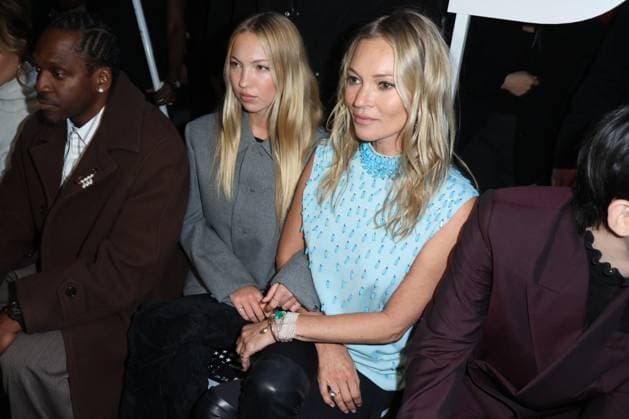 PFW - Dior Front Row Lila Moss and Kate Moss attends Dior fashion show during the Paris Menswear Fall Winter 2024-2025 on January 19, 2024 in Paris, France. Photo by Jerome DominÃ ABACAPRESS.COM  Copyright: xDominexJerome ABACAx