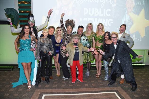 Bilder des Jahres 2024, Entertainment 01 Januar Entertainment Themen der Woche KW03 Entertainment Bilder des Tages Jasmin Herren, Manuel Flickinger, Arno Funke, Toni Trips, Dolly Buster, Julian F. M. Stöckel, Matthias Mangiapane, Eva Jacob, Sandra Kiriasis, Micaela Schäfer, Kader Loth, Claudia Effenberg, Raul Richter beim Public Viewing zum TV-Start von Ich bin ein Star Holt mich hier raus! im Hotel Pullmann Schweizer Hof in Berlin am 19.01.2024 *** Jasmin Herren, Manuel Flickinger, Arno Funke, Toni Trips, Dolly Buster, Julian F M Stöckel, Matthias Mangiapane, Eva Jacob, Sandra Kiriasis, Micaela Schäfer, Kader Loth, Claudia Effenberg, Raul Richter at the public viewing for the TV launch of Ich bin ein Star Holt mich hier raus at the Hotel Pullmann Schweizer Hof in Berlin on 19 01 2024