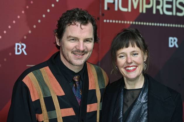 Felix Klare (Schauspieler) mit Zora Thiessen (Schauspielerin). Roter Teppich,Red Carpet,Bayerischer Filmpreis 2023 am 19.09.2024 im Prinzregententheater in Muenchen.