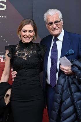 Julia Schuetze und Sky Du Mont (Schauspieler), Roter Teppich,Red Carpet,Bayerischer Filmpreis 2023 am 19.09.2024 im Prinzregententheater in Muenchen.