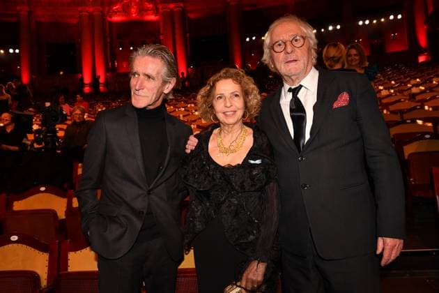 Bernd Schadewald, Michaela May und Günther Maria Halmer Verleihung des Bayerischen Filmpreis Party Preisträger Prinzregenten Theater München 19. Januar 2024