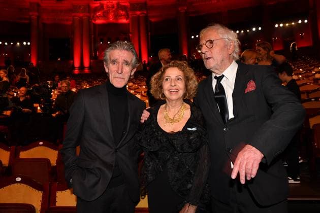 Bernd Schadewald, Michaela May und Günther Maria Halmer Verleihung des Bayerischen Filmpreis Party Preisträger Prinzregenten Theater München 19. Januar 2024