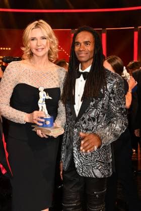 Veronica Ferres, Fabrice Morvan Verleihung des Bayerischen Filmpreis Party Preisträger Prinzregenten Theater München 19. Januar 2024