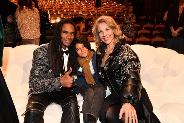 Fab Morvan, Stella und Sohn Sacha Verleihung des Bayerischen Filmpreis Party Preisträger Prinzregenten Theater München 19. Januar 2024