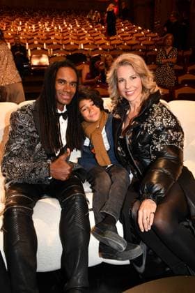 Fab Morvan, Stella und Sohn Sacha Verleihung des Bayerischen Filmpreis Party Preisträger Prinzregenten Theater München 19. Januar 2024