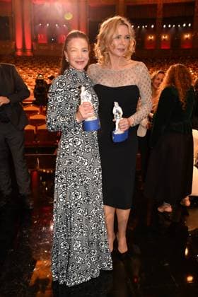 Hannah Herzsprung und Veronica Ferres Verleihung des Bayerischen Filmpreis Party Preisträger Prinzregenten Theater München 19. Januar 2024