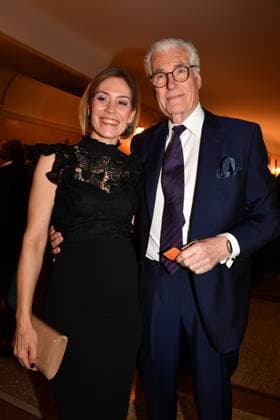 Julia Schütze und Sky Du Mont Verleihung des Bayerischen Filmpreis Party Preisträger Prinzregenten Theater München 19. Januar 2024