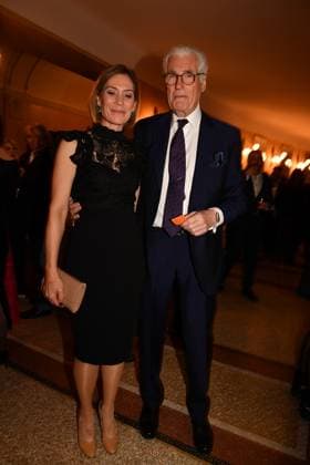 Julia Schütze und Sky Du Mont Verleihung des Bayerischen Filmpreis Party Preisträger Prinzregenten Theater München 19. Januar 2024
