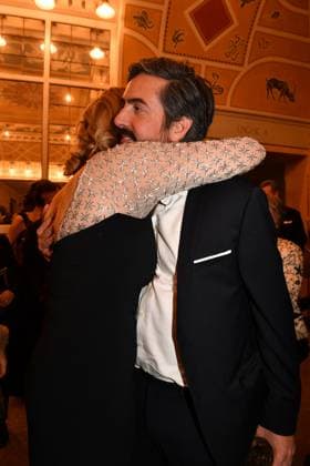Veronica Ferres und David Dietl Verleihung des Bayerischen Filmpreis Party Preisträger Prinzregenten Theater München 19. Januar 2024