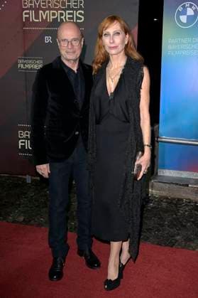 Christian Berkel und Andrea Sawatzki bei der Verleihung des 45. Bayerischen Filmpreises 2023 im Prinzregententheater. München, 19.01.2024
