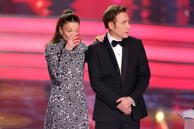 Bayerischer Filmpreis 2023 Hannah Herzsprung und Michael Bully Herbig. Verleihung des 45. Bayerischen Filmpreises 2023 am 19.01.2024 im Prinzregententheater in Münche. Bayern, Deutschland.