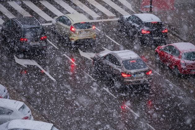 IMAGO Creative, Winter, In der Stadt Zaragoza blanketed in snow by storm Juan Zaragoza Spain Copyright: xNanoxCalvox xVWPicsx NN-StormJuanZaragoza-15