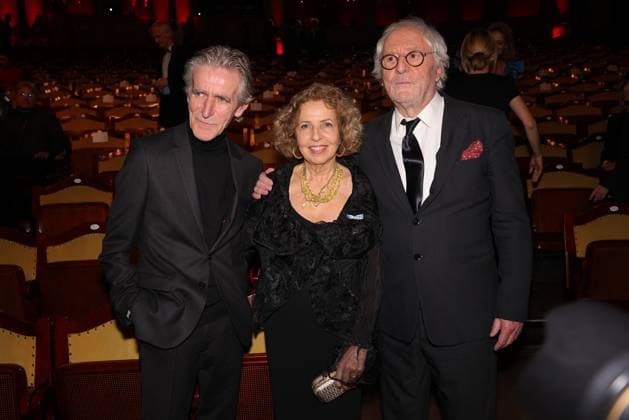 Bayerischer Filmpreis 2023 Bernd Schadewald, Michaela May und Günther Maria Halmer. Verleihung des 45. Bayerischen Filmpreises 2023 am 19.01.2024 im Prinzregententheater in Münche. Bayern, Deutschland.