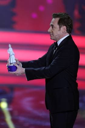 Bayerischer Filmpreis 2023 Michael Bully Herbig den Pierrot. Verleihung des 45. Bayerischen Filmpreises 2023 am 19.01.2024 im Prinzregententheater in Münche. Bayern, Deutschland.