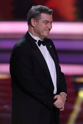 Bayerischer Filmpreis 2023 Bayerischer Ministerpräsident Dr. Markus Söder. Verleihung des 45. Bayerischen Filmpreises 2023 am 19.01.2024 im Prinzregententheater in Münche. Bayern, Deutschland.