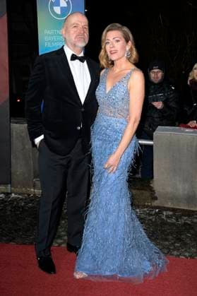 Oliver Rauh und Nele Kiper bei der Verleihung des 45. Bayerischen Filmpreises 2023 im Prinzregententheater. München, 19.01.2024