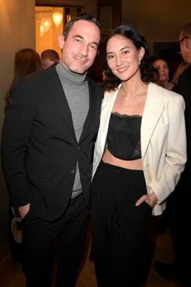 Sönke Möhring und Agnes Kiyomi Decker bei der Verleihung des 45. Bayerischen Filmpreises 2023 im Prinzregententheater. München, 19.01.2024