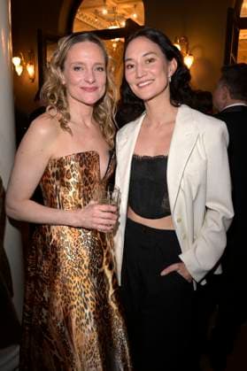 Anne Ratte-Polle und Agnes Kiyomi Decker bei der Verleihung des 45. Bayerischen Filmpreises 2023 im Prinzregententheater. München, 19.01.2024