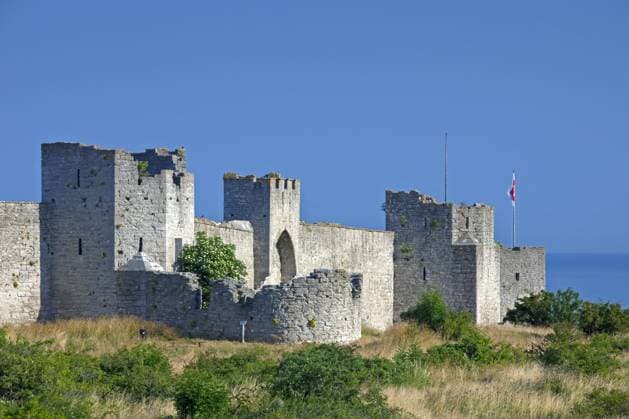 Die Ringmuren, Ringmauer in Visby, Insel Gotland, Schweden, Europa