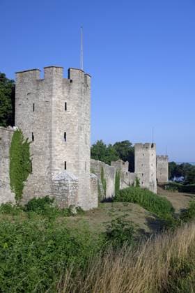 Die Ringmuren, Ringmauer in Visby, Insel Gotland, Schweden, Europa