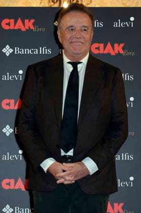 Christian De Sica bei der Verleihung des Filmpreises Ciak d oro 2023 im Palazzo Colonna. Rom, 20.01.2024