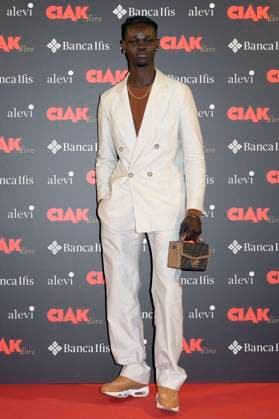 Moustapha Fall bei der Verleihung des Filmpreises Ciak d oro 2023 im Palazzo Colonna. Rom, 20.01.2024