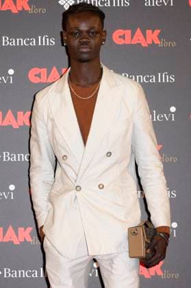 Moustapha Fall bei der Verleihung des Filmpreises Ciak d oro 2023 im Palazzo Colonna. Rom, 20.01.2024