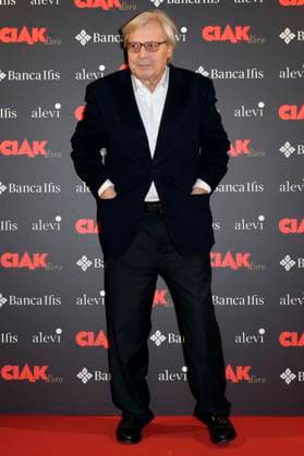 Vittorio Sgarbi bei der Verleihung des Filmpreises Ciak d oro 2023 im Palazzo Colonna. Rom, 20.01.2024