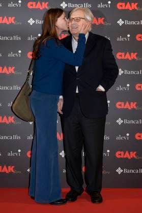 Sabrina Colle mit Ehemann Vittorio Sgarbi bei der Verleihung des Filmpreises Ciak d oro 2023 im Palazzo Colonna. Rom, 20.01.2024