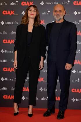 Ciak d Oro 2023 red carpet in Rome, Italy - 20 Jan 2024 Paola Cortellesi (l) and Riccardo Milani (r) attend the Ciak d Oro 2023 red carpet at Galleria del Cardinale Colonna. Rome Italy Copyright: xMarioxCartellix xSOPAxImagesx Paola Cortellesi, Riccardo Milani (1)