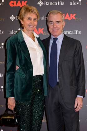 Ciak d Oro 2023 red carpet in Rome, Italy - 20 Jan 2024 Rossana Letta (l) and Gianpaolo Letta (r) attend the Ciak d Oro 2023 red carpet at Galleria del Cardinale Colonna. Rome Italy Copyright: xMarioxCartellix xSOPAxImagesx Rossana Letta, Gianpaolo Letta (2)