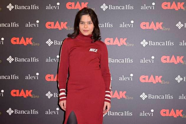 Ciak d Oro 2023 red carpet in Rome, Italy - 20 Jan 2024 Sara Ciocca attends the Ciak d Oro 2023 red carpet at Galleria del Cardinale Colonna. Rome Italy Copyright: xMarioxCartellix xSOPAxImagesx Sara Ciocca (3)