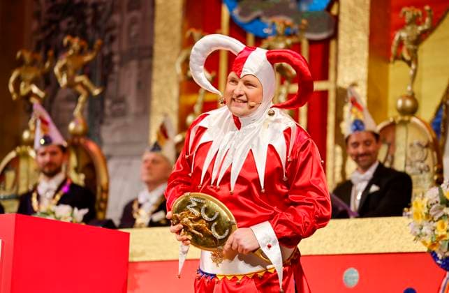 News Themen der Woche KW03 News Bilder des Tages Florian Sitte der neue Till des Mainzer Carneval Club (MCC) Der Till gilt als die Symbolfigur der politischen Fastnacht. Fastnachtsitzung im Kurfürstlichen Schloß zu Mainz 20.01.24 Foto: Stefan F. Sämmer - *** Florian Sitte the new Till of the Mainz Carnival Club MCC Till is regarded as the symbolic figure of the political carnival Fastnachtsitzung in the Electoral Palace in Mainz 20 01 24 Photo Stefan F Sämmer