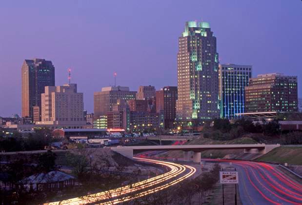 Skyline of Raleigh, NC at night Skyline of Raleigh, NC at night <br>Model Release: No<br>Property Release: No EDITORIAL USE ONLY Copyright: xx VOA53-NC004 JosephxSohmx voaphotos003599