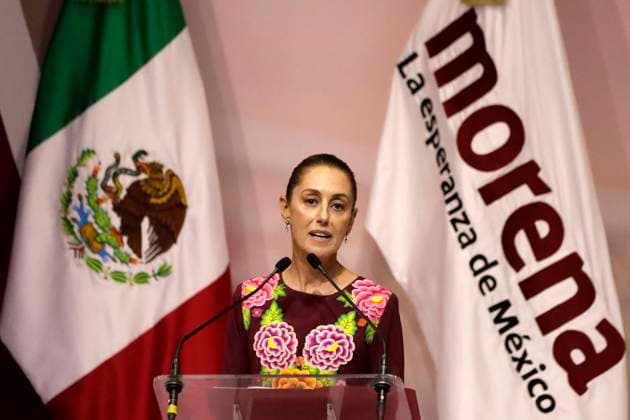 Claudia Sheinbaum Receives Certificate as Presidential Candidate January 21, 2024, Mexico City, Mexico: Claudia Sheinbaum Pardo receives the confirmation as presidential candidate for the Let s keep making history coalition, for the National Regeneration Movement party, the Green Party and the Labor Party, at the WTC Convention Center in Mexico City. on January 21, 2024 in Mexico City, Mexico (Photo by Luis Barron Eyepix Group). Copyright: xLuisxBarronx xEyepixxGroupx LB_21012024_109721