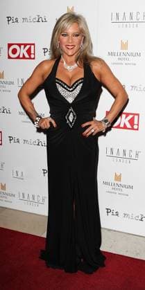 LONDON, ENGLAND - FEBRUARY 15: Samantha Fox arriving at the Pia Michi: Prom 2012 event at the Millennium hotel in London. on February 15, 2012 in London, England. ..People: Samantha Fox. London United States Of America  - ZUMAs214 20120215_aba_s214_003 Copyright: xSMGx