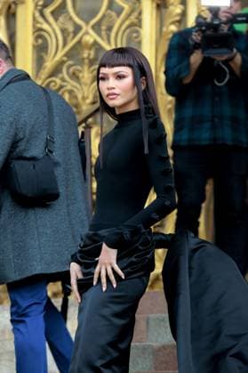 Paris Fashion Week: arrivÃ e de Zendaya au dÃ filÃ Schiaparelli. Arrival at Schiaparelli Show 300835 2024-01-22 Paris France Coleman, Zendaya  Copyright: xIvankaxVoisinx xStarfacex STAR_300835_005
