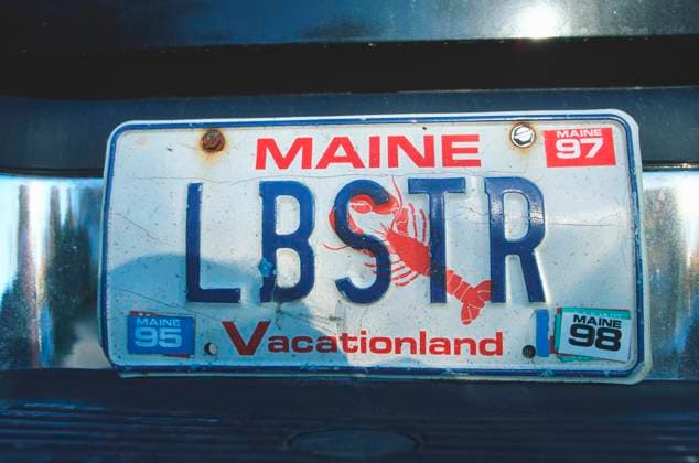 Vanity License Plate - Maine Vanity License Plate - Maine <br>Model Release: No<br>Property Release: No EDITORIAL USE ONLY Copyright: xx VOA4-ME51 JoexSohmx voaphotos005181