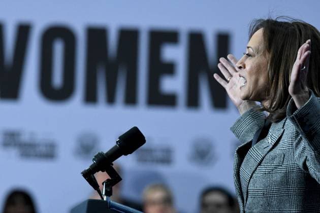 January 22, 2024, Big Bend, Wisconsin, USA: VICE PRESIDENT KAMALA HARRIS launches her nationwide Ã¢â‚¬oeFight for Reproductive FreedomsÃ¢â‚¬Â at the International Union of Painters and Allied Trades District Council 7 in Big Bend, Wisconsin Monday January 22, 2024, on the 51st anniversary of the day that Roe v. Wade was decided by the United States Supreme Court. Concurrently Republican lawmakers were planning to hold a hearing Monday afternoon at the State Capitol on a bill that would ban abortions in the state after 14 weeks except in cases jeopardizing the motherÃ¢â‚¬â ¢s safety or health. Big Bend USA - ZUMAh154 20240122_znp_h154_003 Copyright: xMarkxHertzbergx