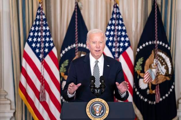 News Themen der Woche KW04 News Bilder des Tages President Joe Biden speaks before a meeting with his Task Force on Reproductive Healthcare Access to mark the 51st anniversary of the Roe v. Wade decision in the State Dining Room of the White House in Washington, DC on Monday, January 22, 2024.  WAP20240122051 BONNIExCASH