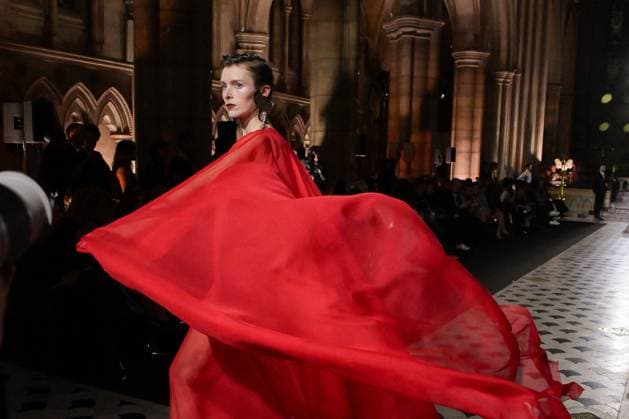 PFW - Georges Chakra Runway A model walks the runway during the Georges Chakra Haute Couture Spring Summer 2024 show as part of Paris Fashion Week on January 23, 2024 in Paris, France. Photo by Jana Call me J ABACAPRESS.COM Paris France  Copyright: xJanaxCallxmexJ ABACAx