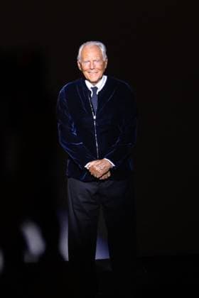 PFW - Giorgio Armani Prive Runway Designer Giorgio Armani walks the runway upon the Giorgio Armani Prive show as part of Paris Fashion Week Haute Couture Spring Summer 2024, on January 23, 2024 in Paris, France. Photo by Jana Call me J ABACAPRESS.COM Paris France  Copyright: xJanaxCallxmexJ ABACAx