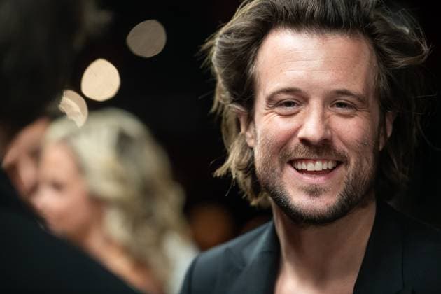 Singer Mathieu Terryn of Bazart pictured on the red carpet at the 16th edition of the MIA s (Music Industry Award) award show, in Antwerp, Wednesday 24 January 2024. The Music Industry Awards are the Flemish Music prizes handed out by the VRT and VI.BE.  JONASxROOSENS 84568702