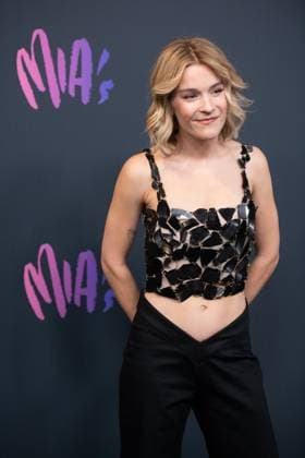 actress and singer Pommelien Thijs pictured on the red carpet at the 16th edition of the MIA s (Music Industry Award) award show, in Antwerp, Wednesday 24 January 2024. The Music Industry Awards are the Flemish Music prizes handed out by the VRT and VI.BE.  JONASxROOSENS 84568962