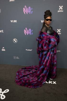 Singer Coely pictured on the red carpet at the 16th edition of the MIA s (Music Industry Award) award show, in Antwerp, Wednesday 24 January 2024. The Music Industry Awards are the Flemish Music prizes handed out by the VRT and VI.BE.  JONASxROOSENS 84569175