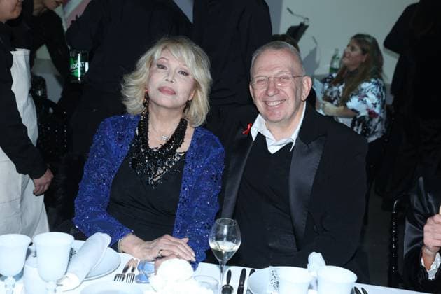 Entertainment Themen der Woche KW04 Entertainment Bilder des Tages Diner de la mode - Paris Amanda Lear and Jean-Paul Gaultier at Diner de la mode , Sidaction party, in Paris for AIDS association on January 25, 2024 in Paris, France. Photo by Jerome Domine ABACAPRESS.COM  Copyright: xDominexJerome ABACAx