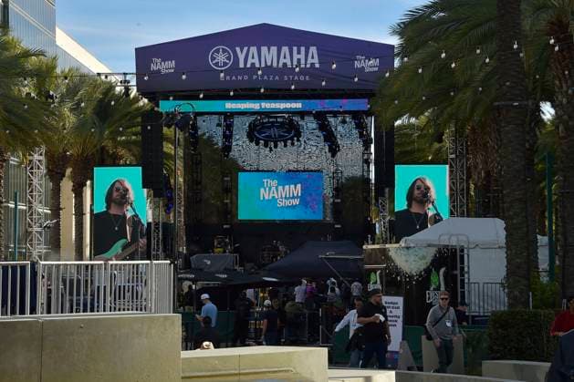 Yamaha Bühne auf der Musikmesse NAMM Show 2024 im Anaheim Convention Center. Anaheim, 27.01.2024