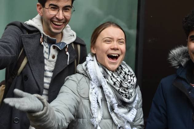 Bilder des Jahres 2024, News 02 Februar News Themen der Woche KW05 News Bilder des Tages February 2, 2024, London, England, United Kingdom: GRETA THUNBERG outside Westminster Magistrates Court in London as she arrives for her trial related to a protest at a 2023 UK oil industry summit. London United Kingdom - ZUMAk172 20240202_zip_k172_005 Copyright: xThomasxKrychx